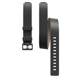 FITBIT INSPIRE DOUBLE LEATHER WRAP BLACK
