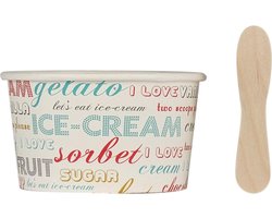 SET VAN 12 IJSPOTJES HOUTEN LEPEL SET VAN 12 IJSPOTJES HOUTEN LEPEL
