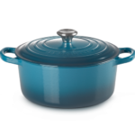 RONDE BRAAD-/STOOFPAN 24CM DEEP TEAL RS KNOP