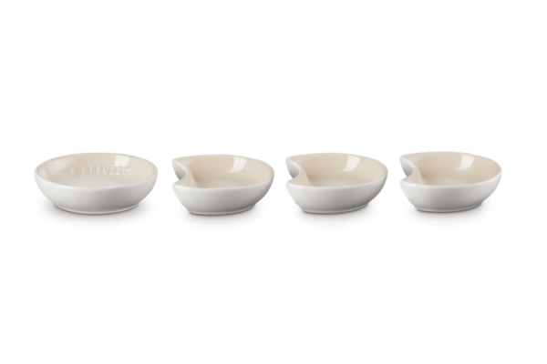 Sausschaaltjes Set van 4 in Aardewerk meringue