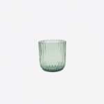 Point-Vergule - Theelichthouder glas Groen - 9.3cm