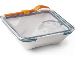 Black&Blum - Lunchbox - 880 ml - 19x19x5.5 cm - Wit - Ocean