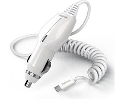 Autolader micro USB 1.0A 1.4m wit Autolader micro USB 1.0A 1.4m wit