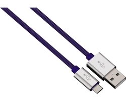 Alunylon synchrokabel micro-USB-USB 0.5m