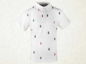 Big Green egg - Golf Poloshirt Lobster - Wit