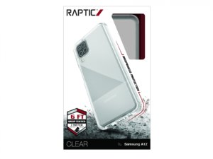 Raptic - Clear Samsung Galaxy A12 - Hoesje Transparant/Wit Raptic - Clear Samsung Galaxy A12 - Hoesje Transparant/Wit