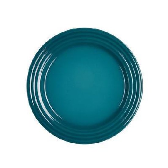 Le Creuset - Ontbijtbord Aardewerk - 22cm - Deep Teal Le Creuset - Ontbijtbord Aardewerk - 22cm - Deep Teal