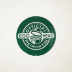 Big Green Egg - Rond Tekstbord Groen Official Egghead