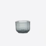 Point-Vergule - Theelichthouder glas blauw - 7.7cm