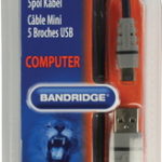 Bandridge - USB Mini 5-pin Kabel - 2.0 m