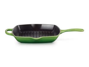 Le Creuset - VIERKANTE GRILLPAN 26cm BAMBOO GREEN Le Creuset - VIERKANTE GRILLPAN 26cm BAMBOO GREEN