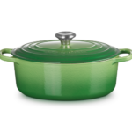 Le Creuset - OVALE BRAAD STOOFPAN 29cm BAMBOO GREEN