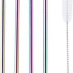 SET VAN 4 COCKTAILRIETJES REGENBOOG