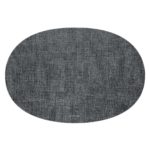 Guzzini - OVAL PLACEMAT MOD FABRIC MAT GREY set van 6