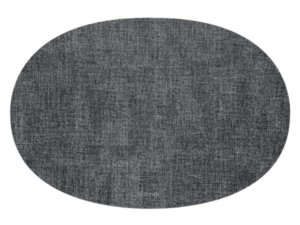 Guzzini - OVAL PLACEMAT MOD FABRIC MAT GREY set van 6 Guzzini - OVAL PLACEMAT MOD FABRIC MAT GREY set van 6