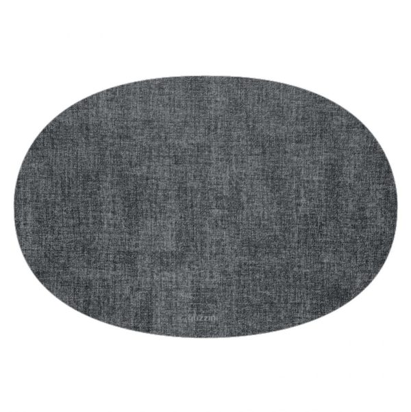 Guzzini - OVAL PLACEMAT MOD FABRIC MAT GREY set van 6