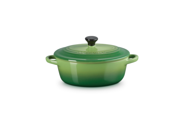 Le creuset -MINI OVAL BRAADPAN 12CM BAMBOO GREEN Le creuset -MINI OVAL BRAADPAN 12CM BAMBOO GREEN
