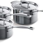Le Creuset - RVS set van 3 steelpannen, 16cm / 18cm / 20cm