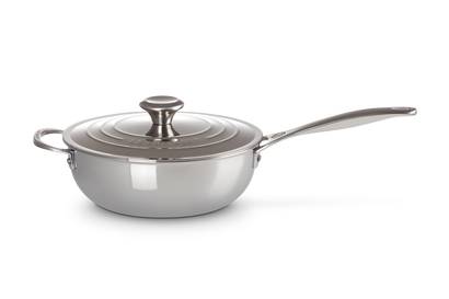 Le Creuset - RVS PLUS Sauteuse 24cm 3,3l met anti-aanbaklaag Le Creuset - RVS PLUS Sauteuse 24cm 3,3l met anti-aanbaklaag