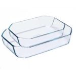 Pyrex - 2 Rechthoekige Schalen