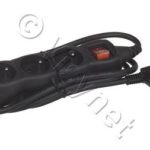 TCD ZWART MET SNOER 3X16A. SCHAKELAAR 1.5M