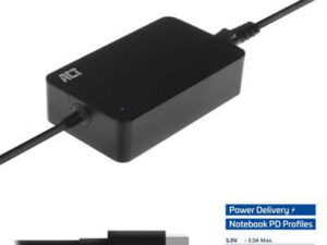 ACT - USB-C laptop charger with Power Delivery profiles 65W ACT - USB-C laptop charger with Power Delivery profiles 65W