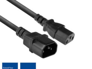 ACT - Powercord C13 - C14 black 1.8 m ACT - Powercord C13 - C14 black 1.8 m