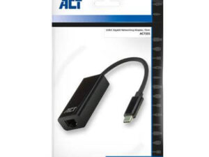 ACT - USB-C Gigabit network adapter, Zip Bag ACT - USB-C Gigabit network adapter, Zip Bag