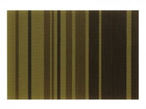 TAFELSET NETA onderlegger PVC, groene strepen 45x30cm