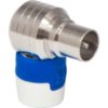 Hirschmann - Coax Connector - Male - Wit/Blauw