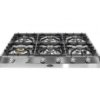 BORETTI PGK96IXBE Tussenbouwgaskookplaat 6 pits 90cm inox