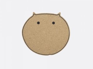 Point-Virgule - Panonderzetter uit Kurk Kat - 16.5x14.5x0m Point-Virgule - Panonderzetter uit Kurk Kat - 16.5x14.5x0m