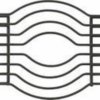 Point-Virgule - Wire Trivet Black Steel - 18.5x15x3Cm