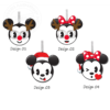 MICKEY/MINNIE 4 ASST STYLE CLAYDOUGH ORN