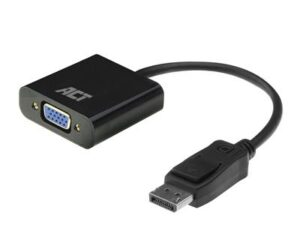 ACT - DisplayPort naar VGA female adapter, Zip ACT - DisplayPort naar VGA female adapter, Zip