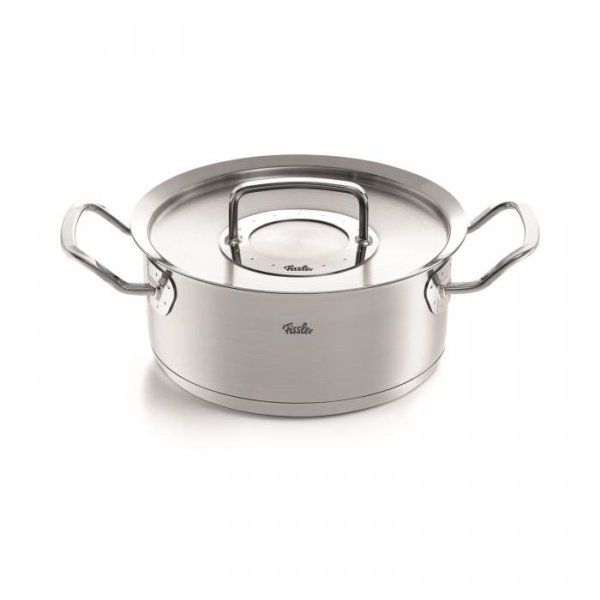 Fissler - Original- Kookpan Laag met RVS Deksel, 20cm 2.6L Fissler - Original- Kookpan Laag met RVS Deksel, 20cm 2.6L