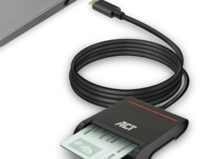 ACT - External USB-C Smartcard eID Card Reader, black ACT - External USB-C Smartcard eID Card Reader, black