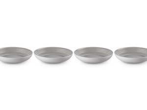 LE CREUSET - Pastaborden Set van 4 in Aardewerk MIST GREY 25 cm LE CREUSET - Pastaborden Set van 4 in Aardewerk MIST GREY 25 cm