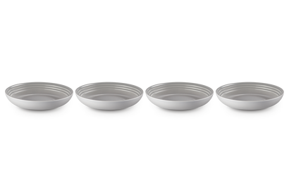 LE CREUSET - Pastaborden Set van 4 in Aardewerk MIST GREY 25 cm LE CREUSET - Pastaborden Set van 4 in Aardewerk MIST GREY 25 cm