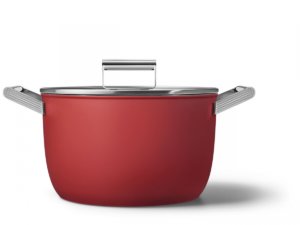 Smeg - KOOKPOT 26cm MET DEKSEL ROOD