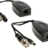 KONIG - Videobalun met RJ45-connector en DC-stek