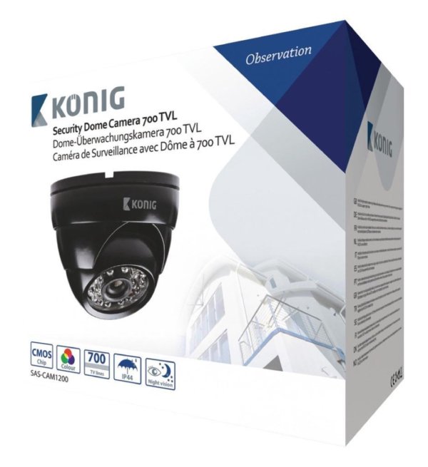 K̦onig - Beveiligingscamera dome 700 TVL incl. 18