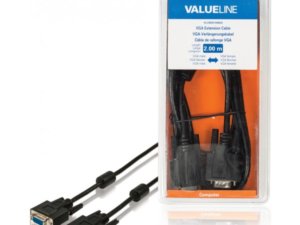 Valueline - VLCB59100B20 - VGA-verlengkabel VGA mannelijk - VGA vro
