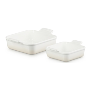 LE CREUSET - set van 2 ovenschalen meringue LE CREUSET - set van 2 ovenschalen meringue