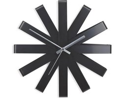 Umbra Ribbon-wandklok WALL CLOCK 30CM BLACK Umbra Ribbon-wandklok WALL CLOCK 30CM BLACK