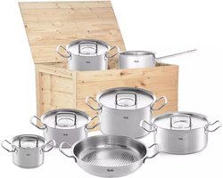 FISSLER-ORIGINAL-PROFI COLLECTION SET 7PCSIN HOUTEN KIST FISSLER-ORIGINAL-PROFI COLLECTION SET 7PCSIN HOUTEN KIST