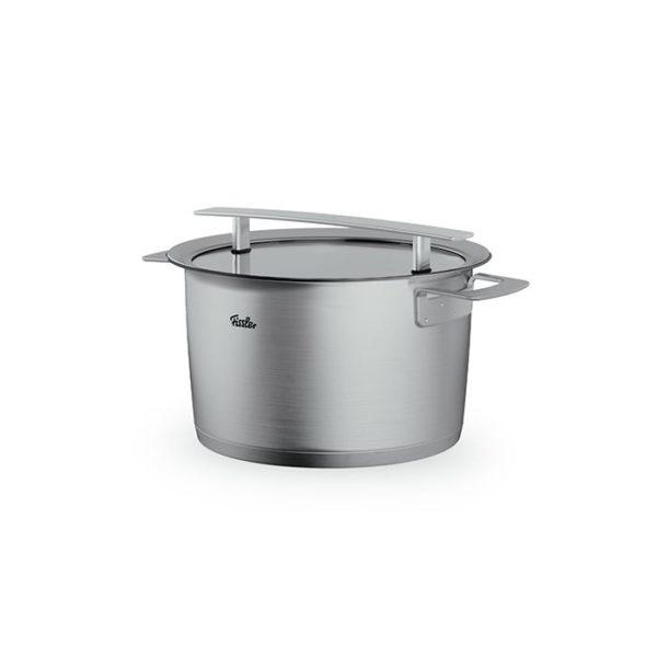 FISSLER - PHI COLLECTION HOGE KOOKPOT D24CMGLAZEN DEKSEL FISSLER - PHI COLLECTION HOGE KOOKPOT D24CMGLAZEN DEKSEL