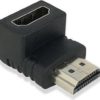 Ewent - HDMI-adapter - HDMI (M) naar HDMI (V) - met hoek