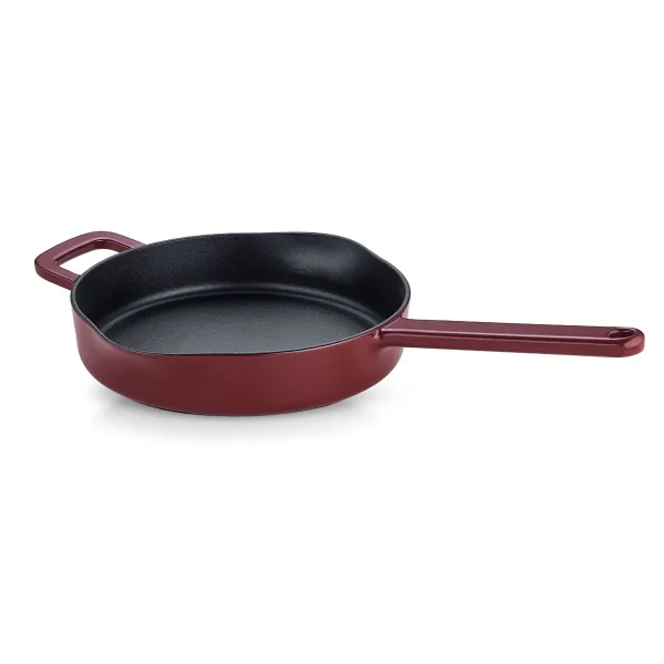 FISSLER MOMENTS BRAADPAN BURGUNDY RED 26cm FISSLER MOMENTS BRAADPAN BURGUNDY RED 26cm