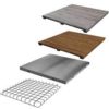 BIG GREEN EGG - Distressed Acasia Wood Insert Modular Workspace